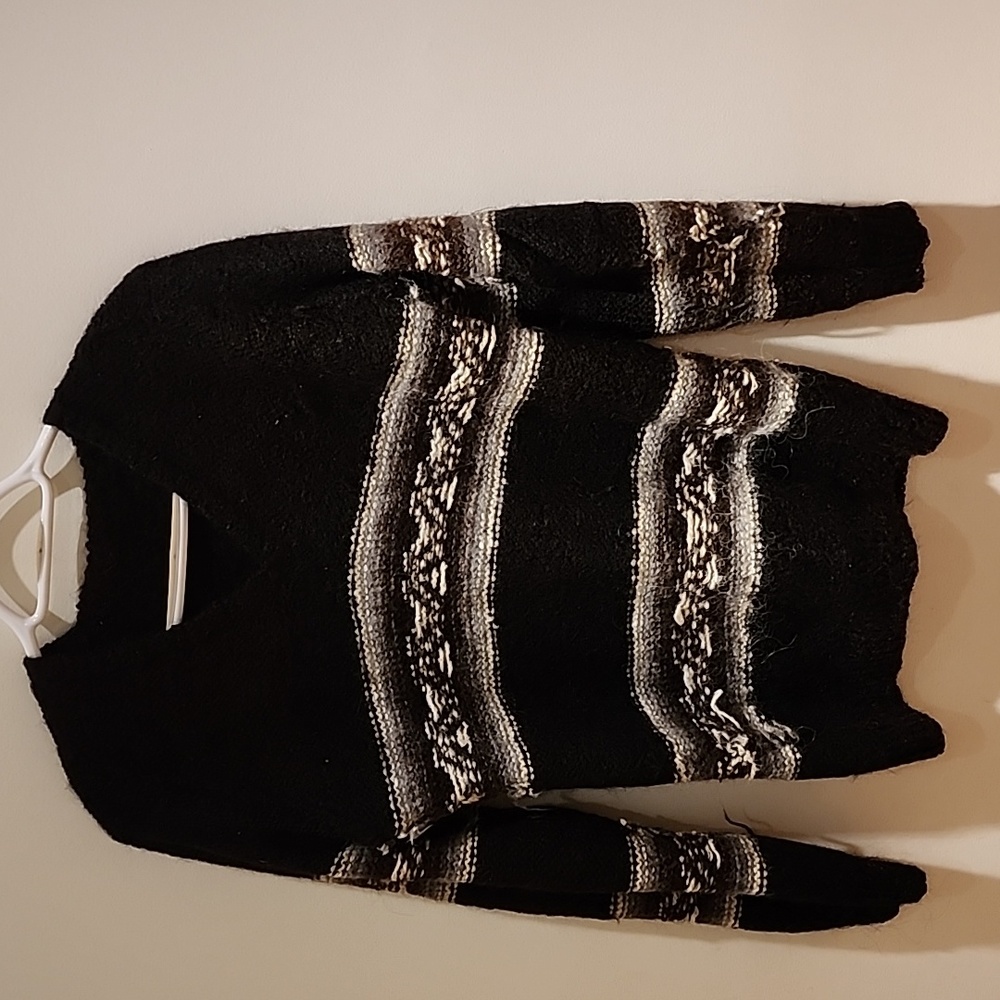 100% alpaca wool v-neck sweater - Picture 4 of 5